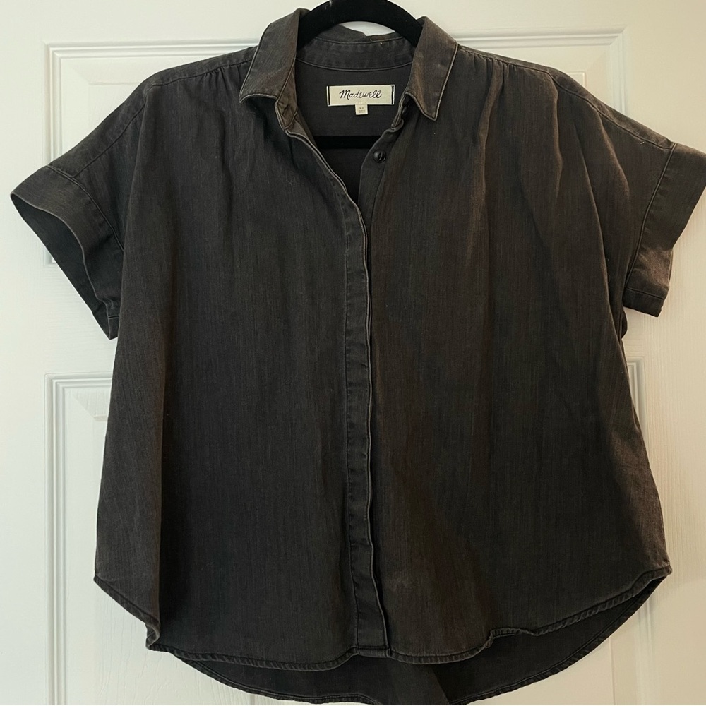 Madewell Charcoal Button-Up Shirt